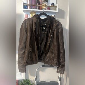 True & Co. Brown Leather Jacket